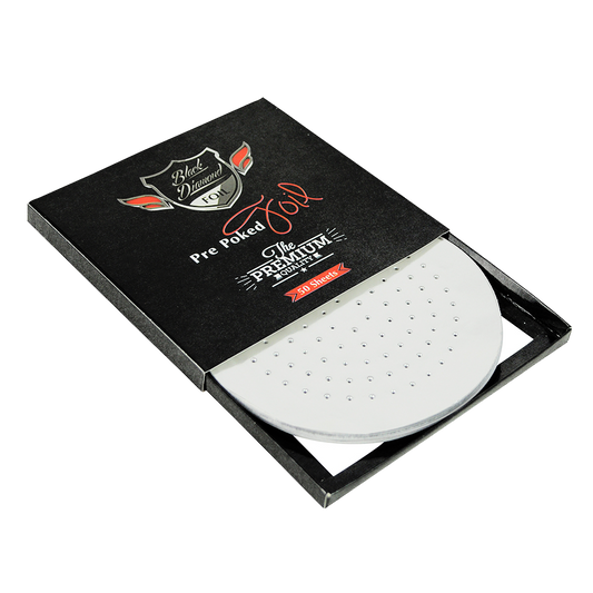 Black Diamond Pre-Poked Hookah Foil 50 Sheets - Lavoo