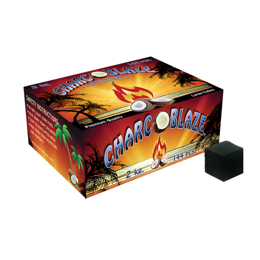 Charcoblaze Hookah Charcoal Cubes - 144pcs (2kg) - Lavoo