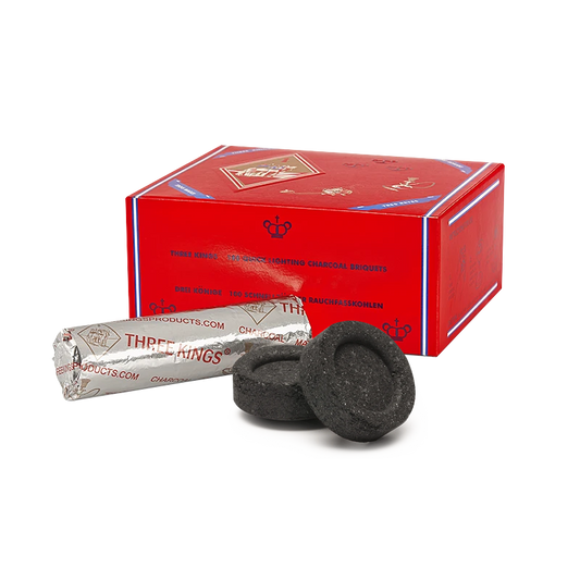 Three Kings Quick Light Hookah Charcoal 40mm Box 100pcs - Lavoo