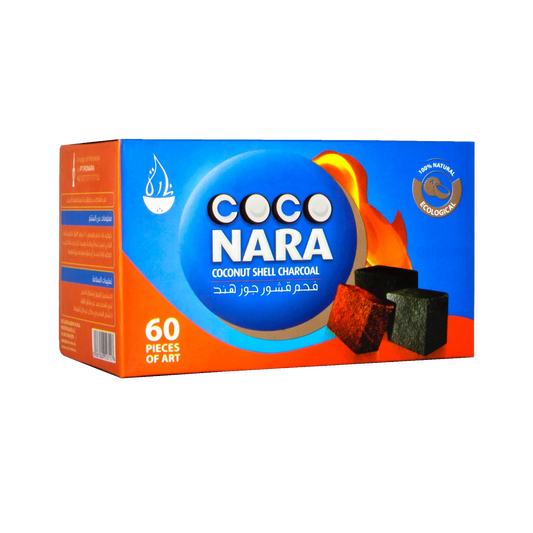 CocoNara Hookah Charcoal Flats 60pcs - Lavoo